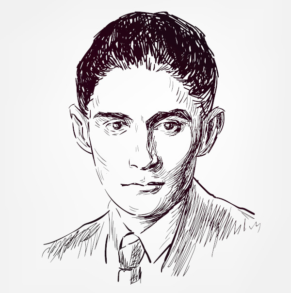 Franz Kafka escreveu obras inquietantes, em que a fragilidade humana é desnudada.[1]