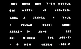 Poema concreto “O Pulsar” (1975), de Augusto de Campos. |3|