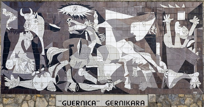 Obra “Guernica”, de Pablo Picasso, autor que inaugurou o cubismo.