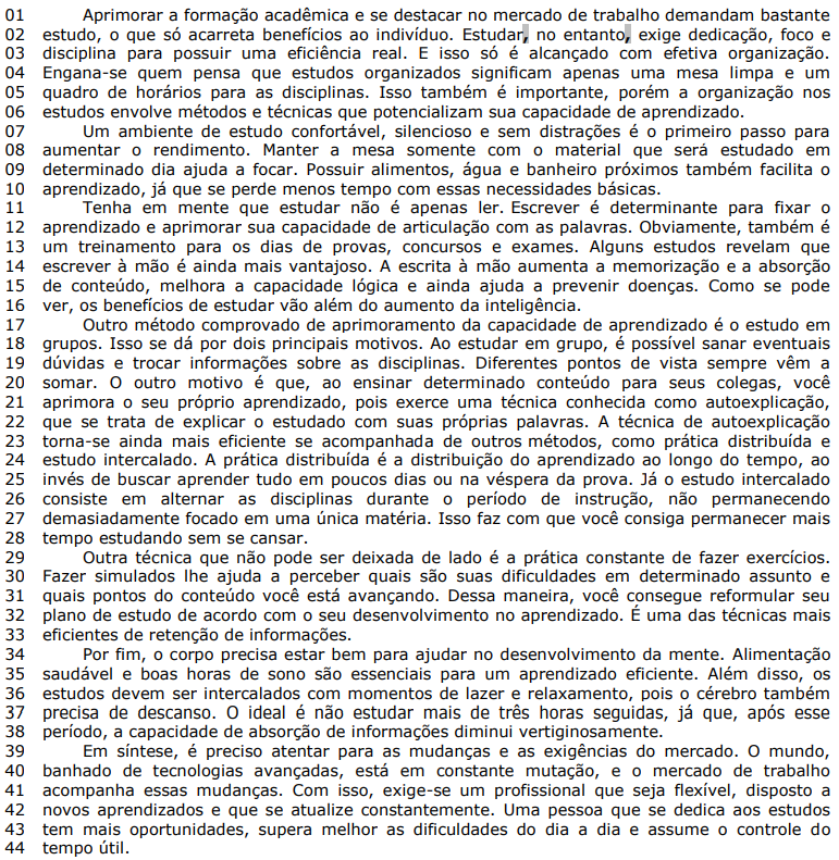 Texto adaptado de questão da Fundatec em exercício sobre uso do hífen.