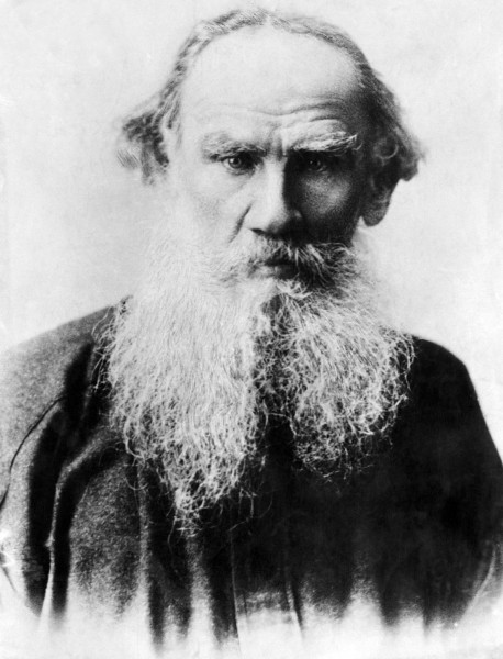 Retrato do escritor Liev Tolstói, um dos principais representantes do realismo russo.