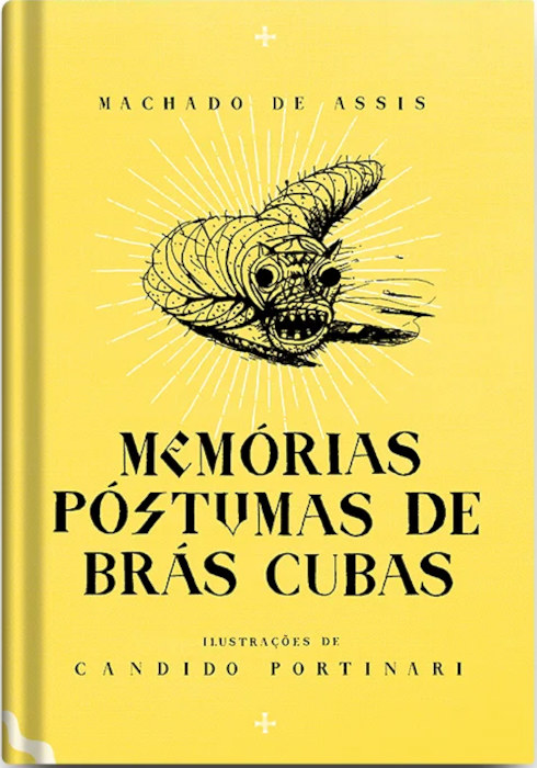 Capa do livro Memórias póstumas de Brás Cubas, de Machado de Assis, publicado pela editora Antofágica.