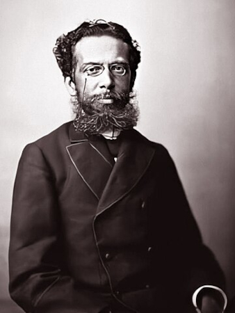 Machado de Assis, em retrato de Marc Ferrez (1843-1923).