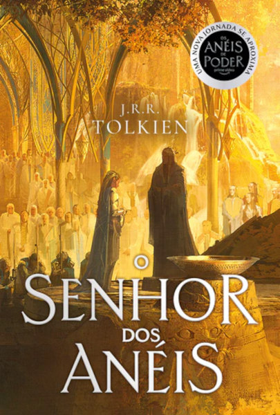 Capa do livro “O senhor dos anéis”, de J. R. R. Tolkien, uma literatura fantástica.