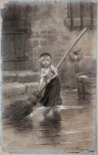 Ilustração de Émile Bayard referente a uma obra icônica do romantismo: “Os Miseráveis”, de Victor Hugo.