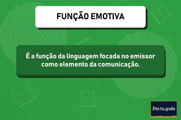 Imagem explicando o que é função emotiva.