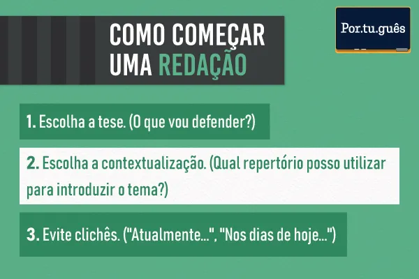 Como começar uma redação?