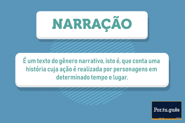 Resumo sobre o que é uma narração.