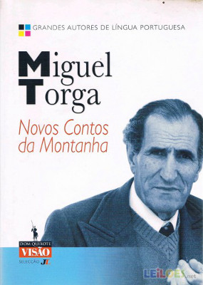 Capa do livro Novos Contos da Montanha, de Miguel Torga. Publicação da editora portuguesa Dom Quixote