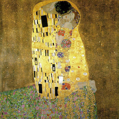 O beijo, obra do pintor austríaco Gustav Klimt. O quadro está exposto na Galeria Belvedere da Áustria